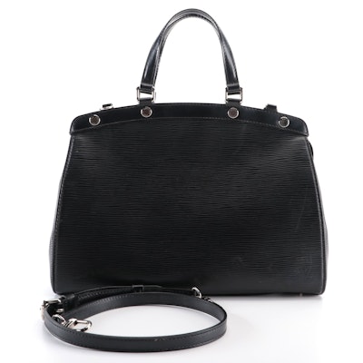 Louis Vuitton Brea Handbag MM in Black Epi Leather