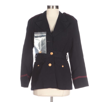 WWII Era U.S. Army Nurse Corps Blue Covert Wool Dress Uniform Jacket