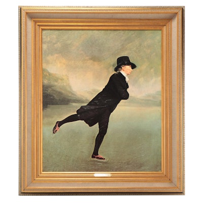 Offset Lithograph After Sir Henry Raeburn "The Skating Minister"
