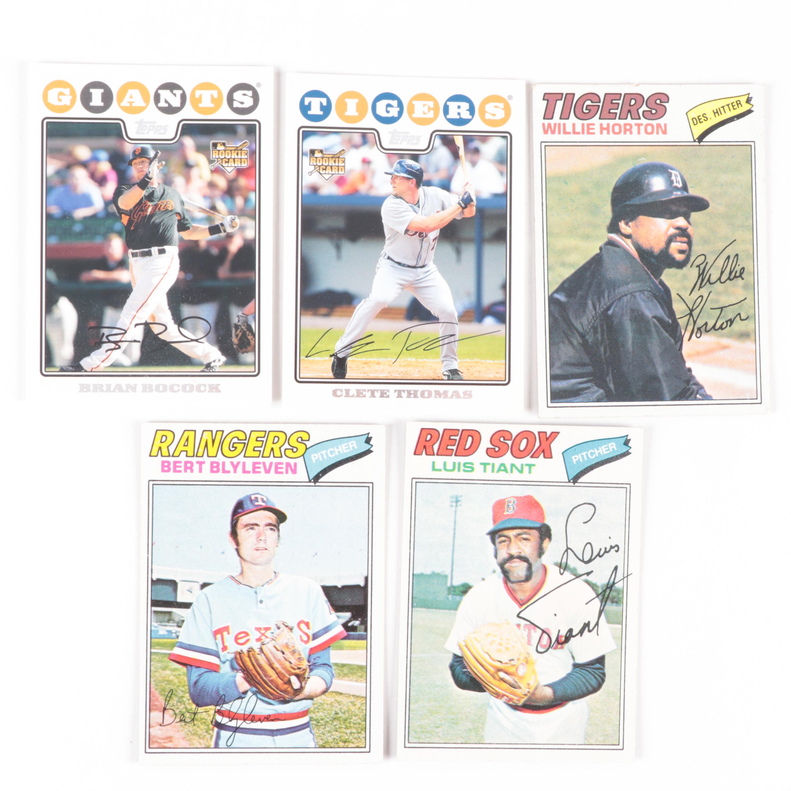 Topps Baseball Card Collection With Rookies and Checklists, 1970s2000s