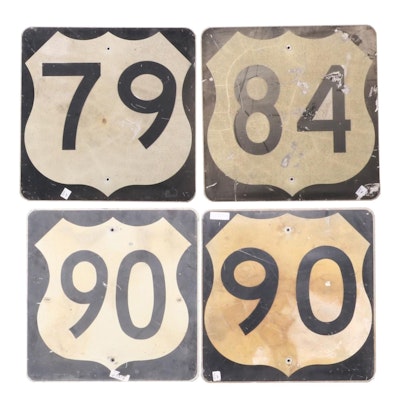 United States Interstate Route Road Signs