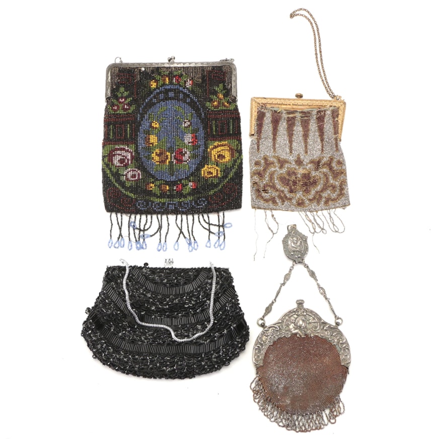 Beaded and Embellished Frame Bags, Early to Mid 20th Century