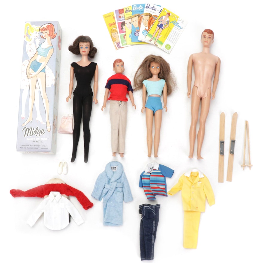 Mattel Barbies and Accessories Feat. "Midge", "Allan", "Skipper", and More