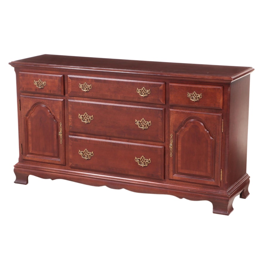 Chippendale Style Cherrywood-Stained Sideboard, Late 20th Century