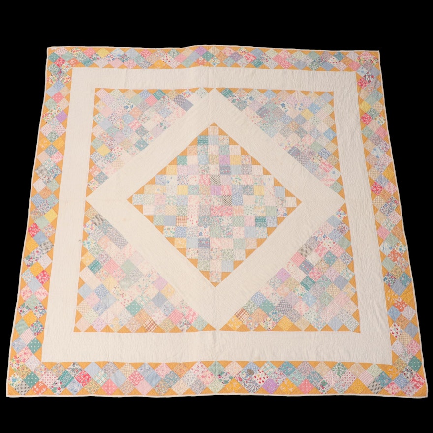 Handmade Pieced Patchwork Quilt