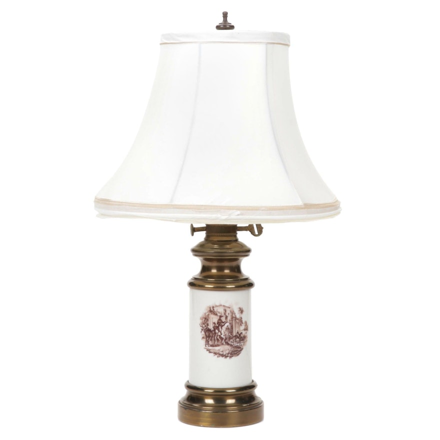 Table Lamp with Ceramic Base, Late 20th Century