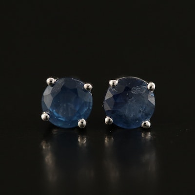 14K Sapphire Stud Earrings
