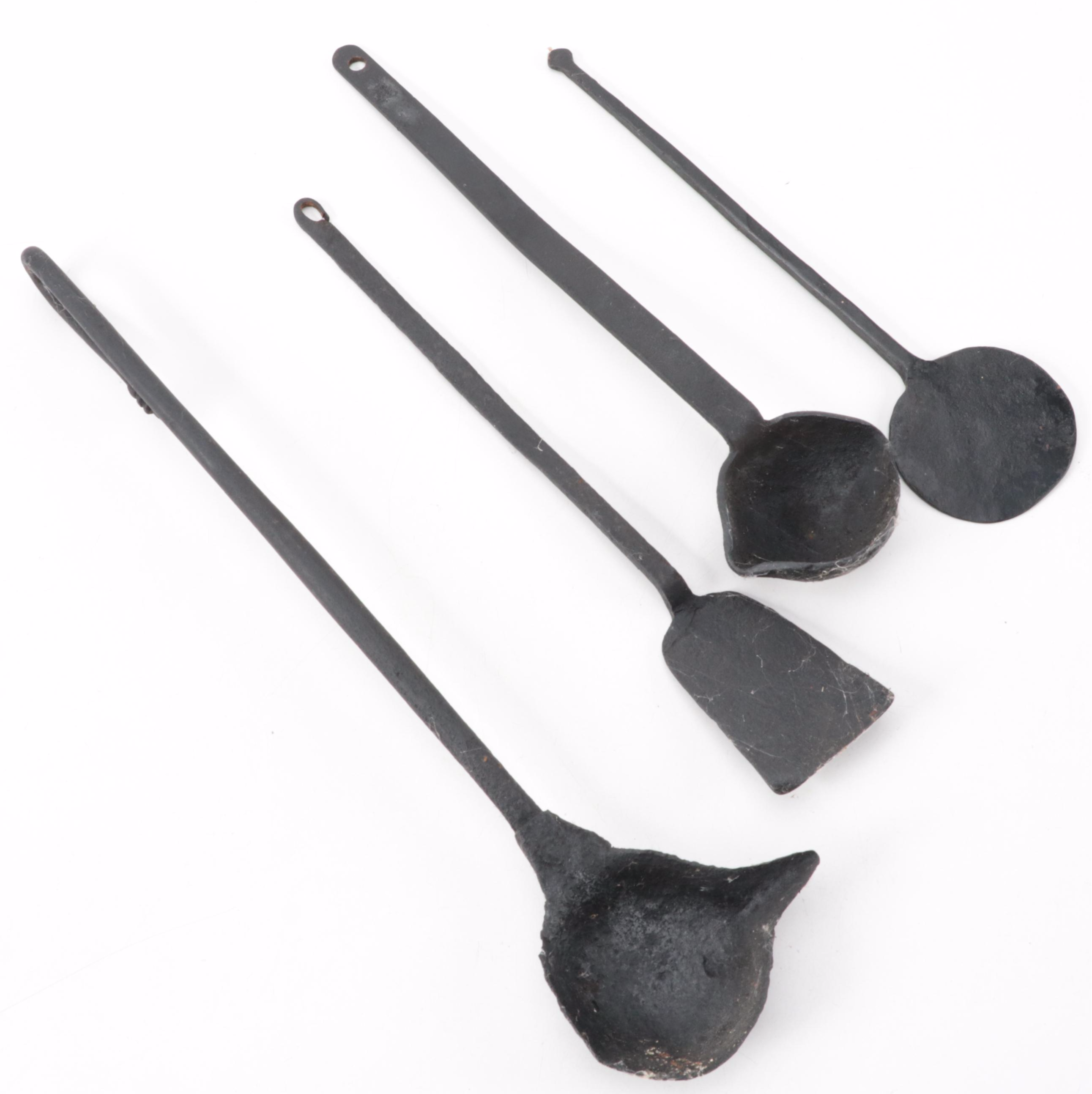 Wrought Iron Tools and Utensils on Stand EBTH