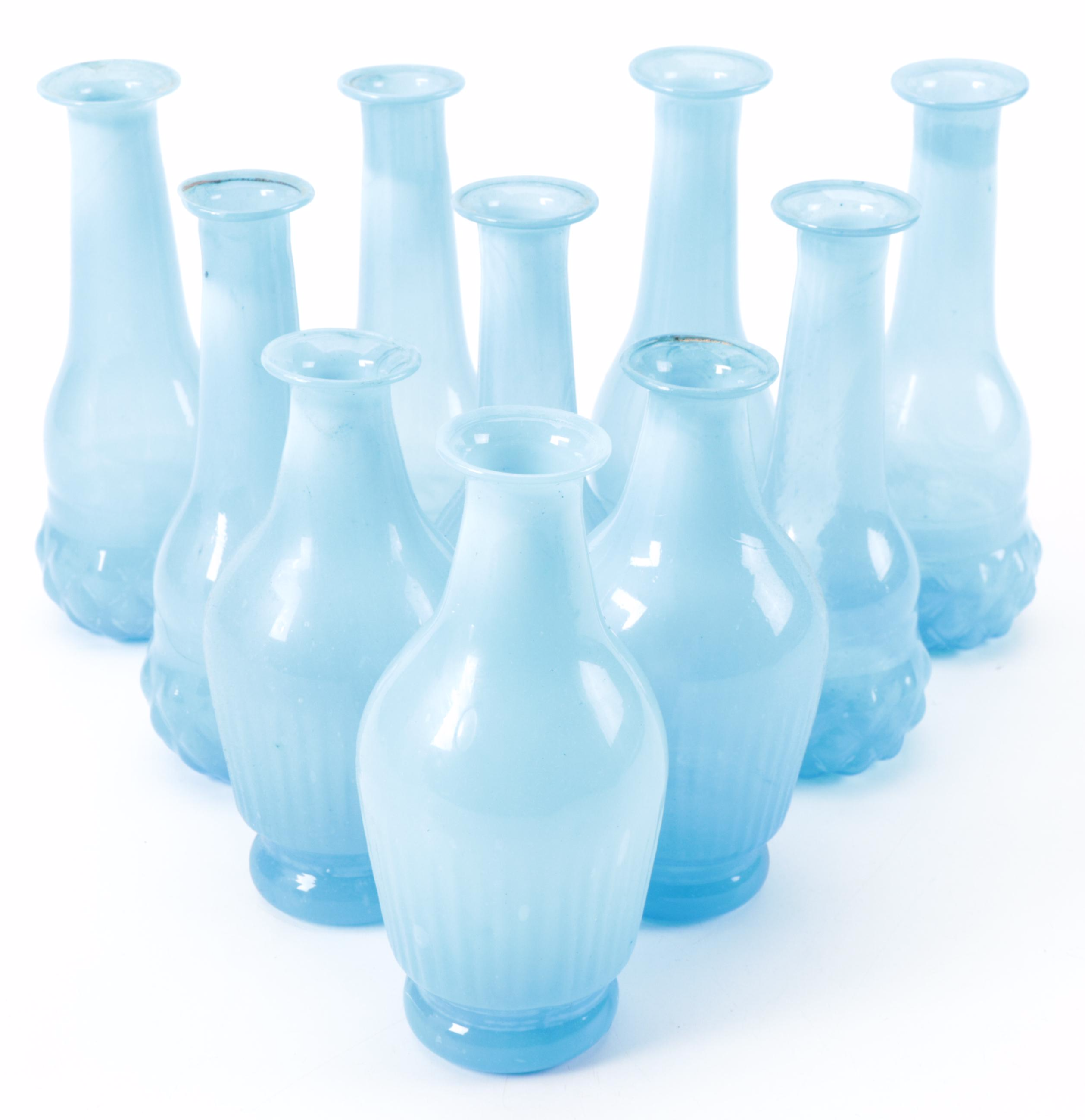 Colored Glass Bud Vases EBTH