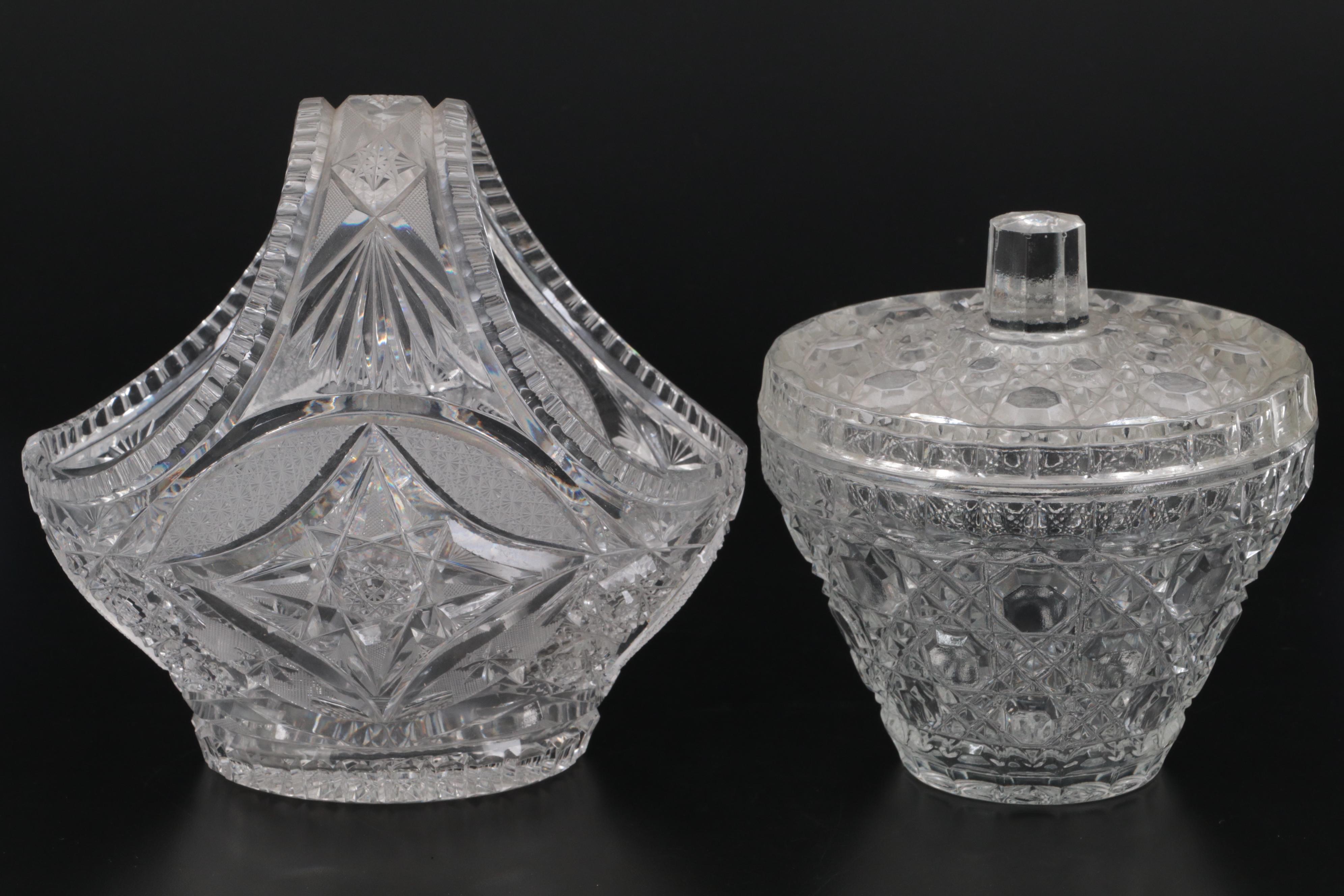 American Brilliant Style Cut Glass and Crystal Table Accessories EBTH