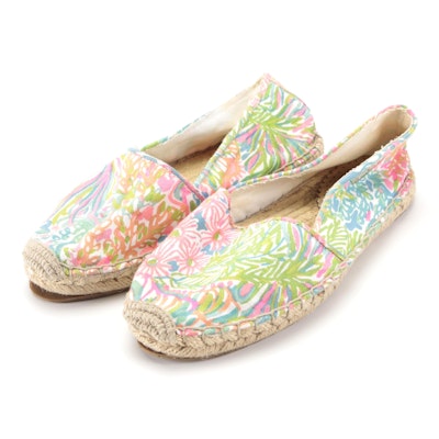 Lilly Pulitzer Printed Cotton Canvas Espadrilles