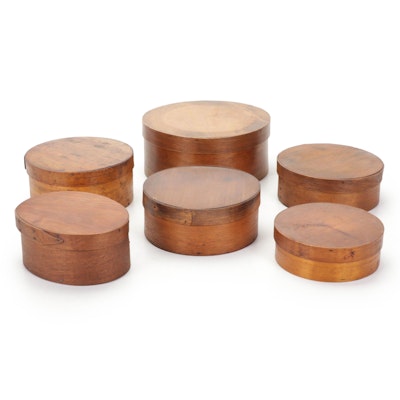 Shaker Style Bentwood Boxes, Early to Mid 20th Century