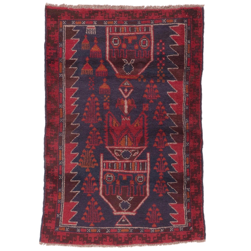 3' x 4'7 Hand-Knotted Afghan Kunduz Accent Rug