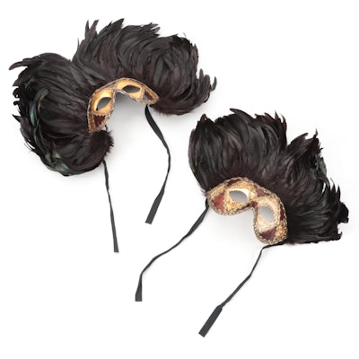 Venetian Feathered Masks
