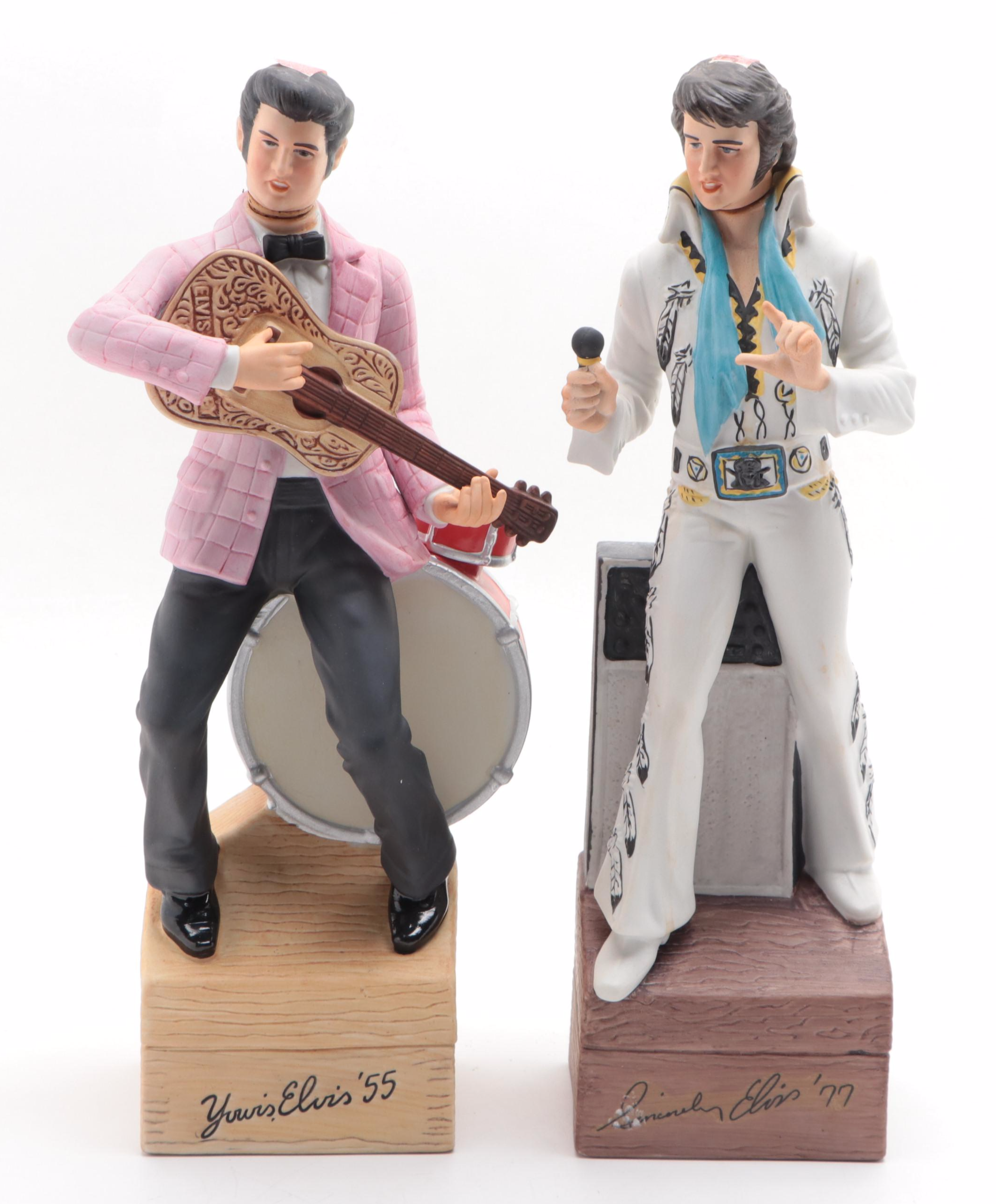 McCormick Distilling and Jim Beam Elvis and Volkswagen Decanters, 1973