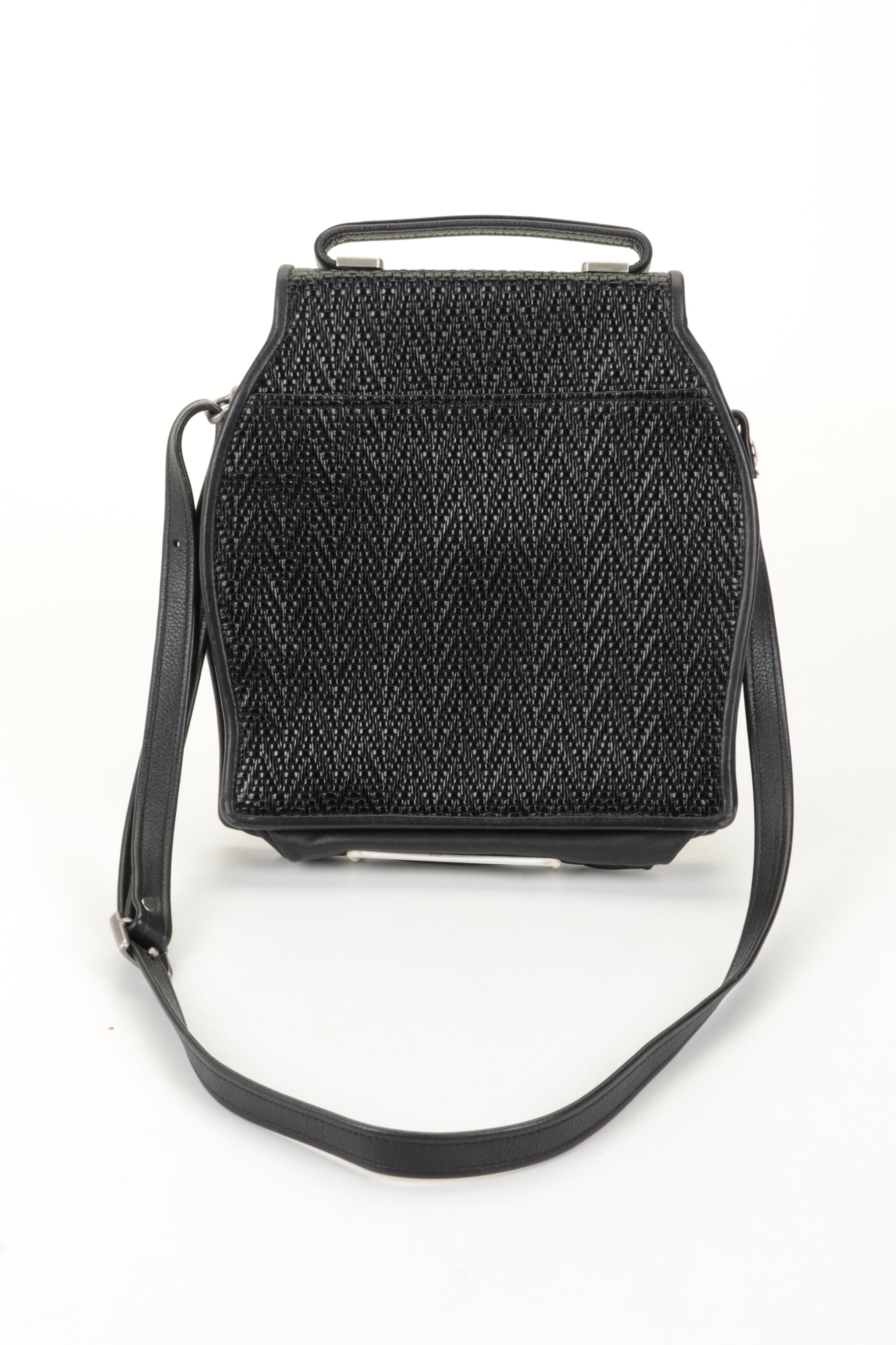 Icon Los Angeles Leather Shoulder Bag with Embossed Leather Crossbody