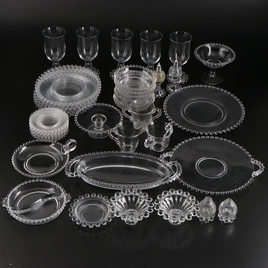 Imperial Glass Co. "Candlewick" Glass Tableware, Stemware and More