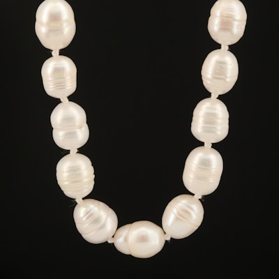 Knottted Endless Cultured Pearl Strand
