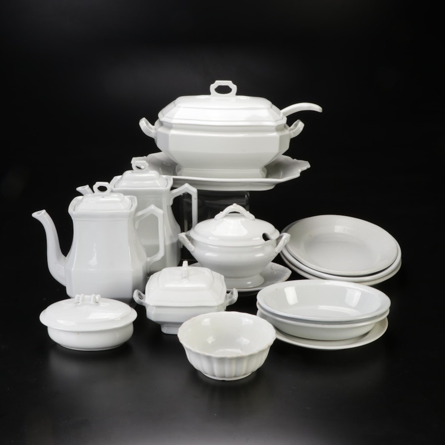 J. & G. Alfred Meakin Ironstone Serveware and Table Accessories, Early 20th C.