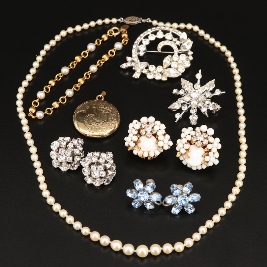 Vintage Rhinestone Jewelry Selection with Coro and Danecraft