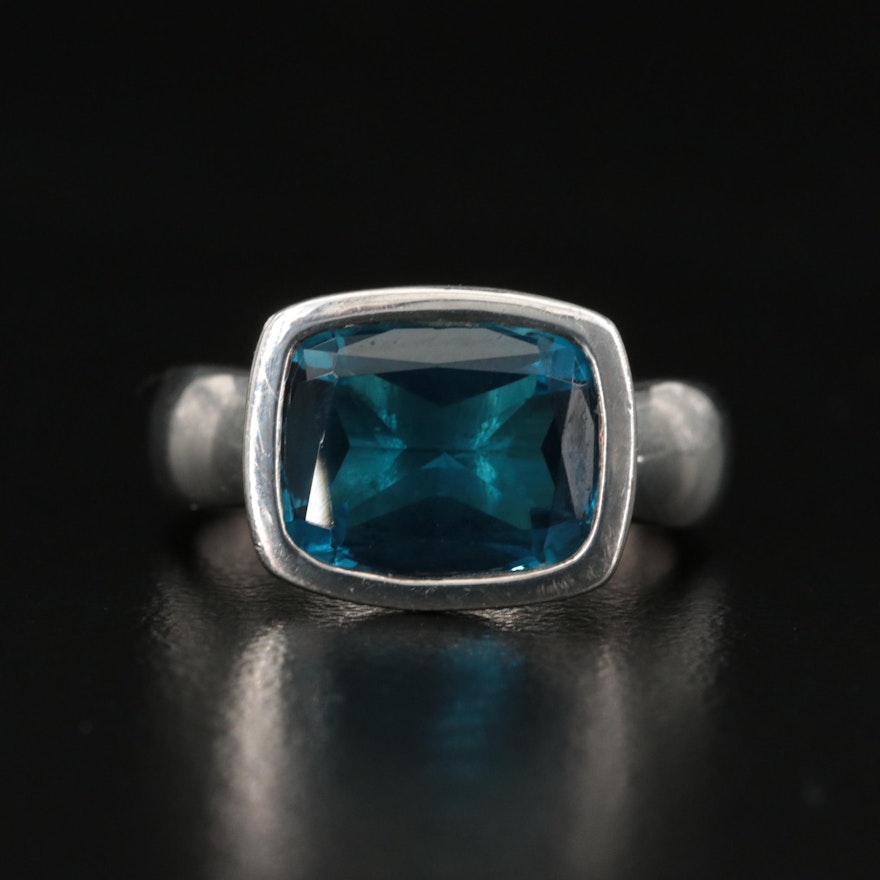 Sterling London Blue Topaz Ring