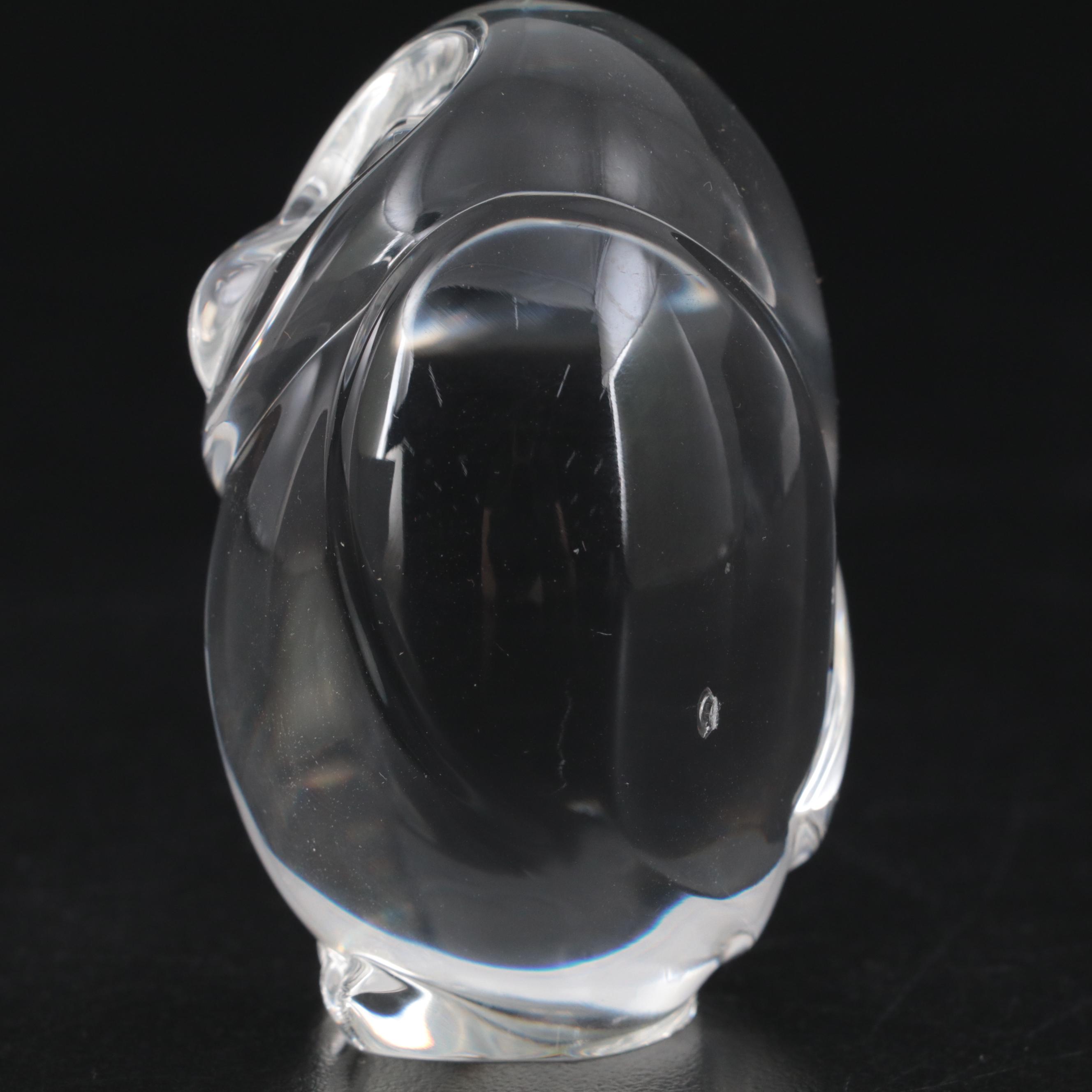 Stueben Art Glass "Wisdom" Glass Hand Cooler EBTH