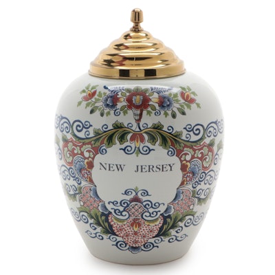 Oud Delft New Jersey Tobacco Jar with Lid