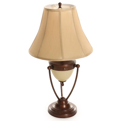 Table Lamp with Antiqued Bronze Finish, 21st Century