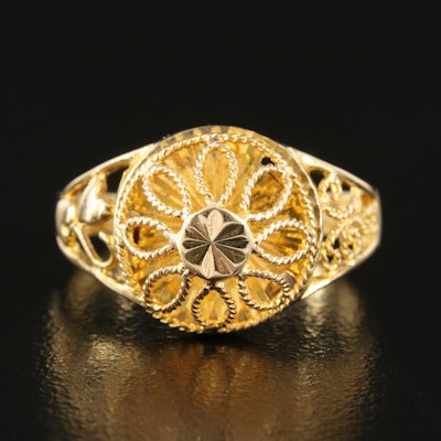 18K Wirework Dome Ring