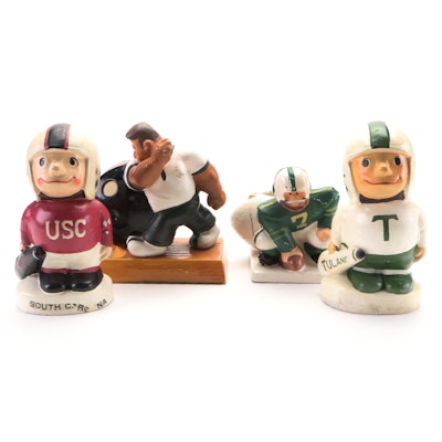 College Football and Bowling Banks and Ashtrays, Mid-20th Century