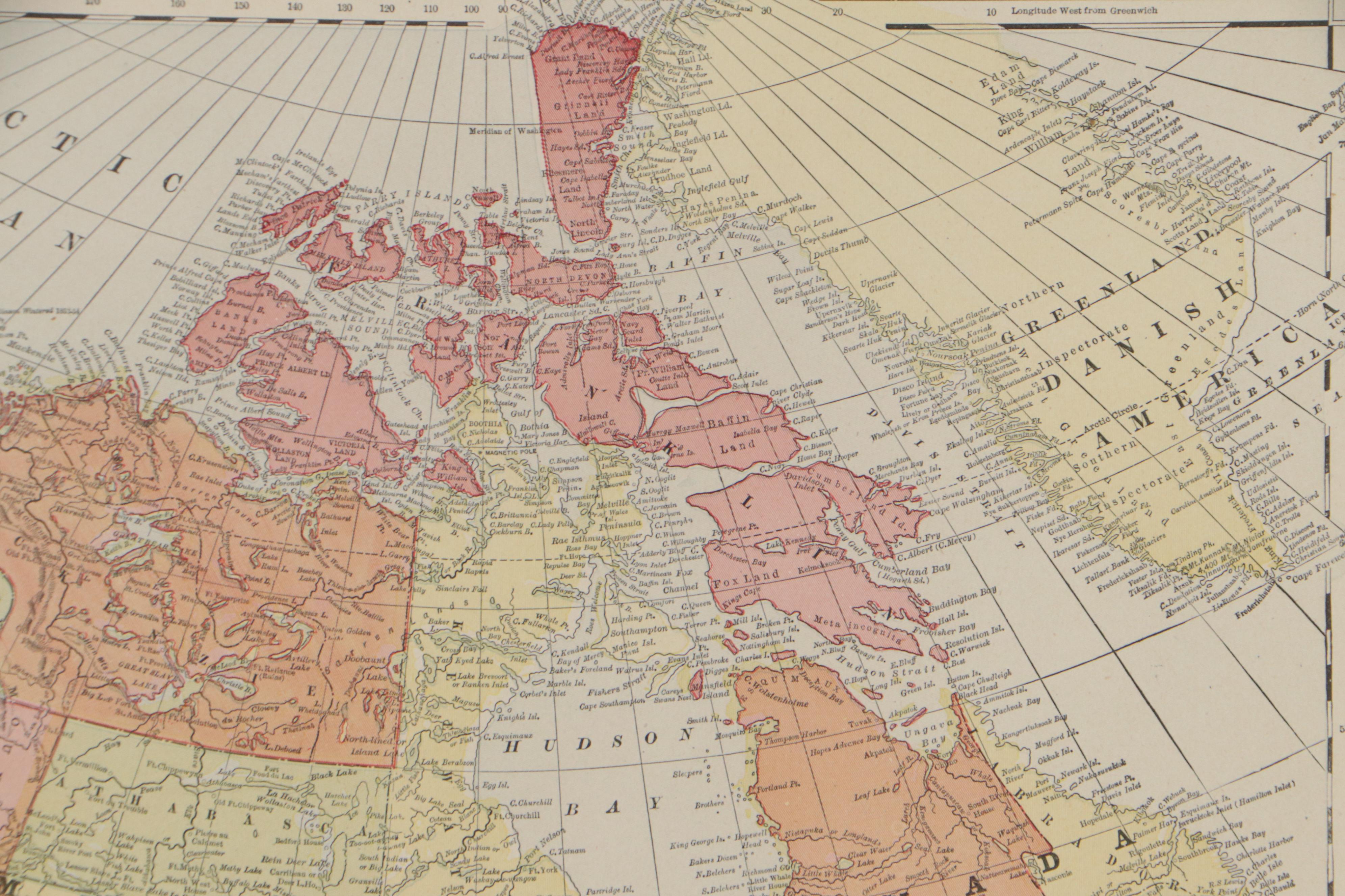 Copperplate Engraving of North America EBTH