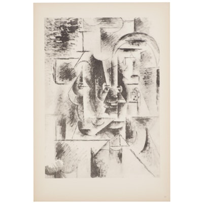 Rotogravure After Pablo Picasso "Man With Pipe," 1946
