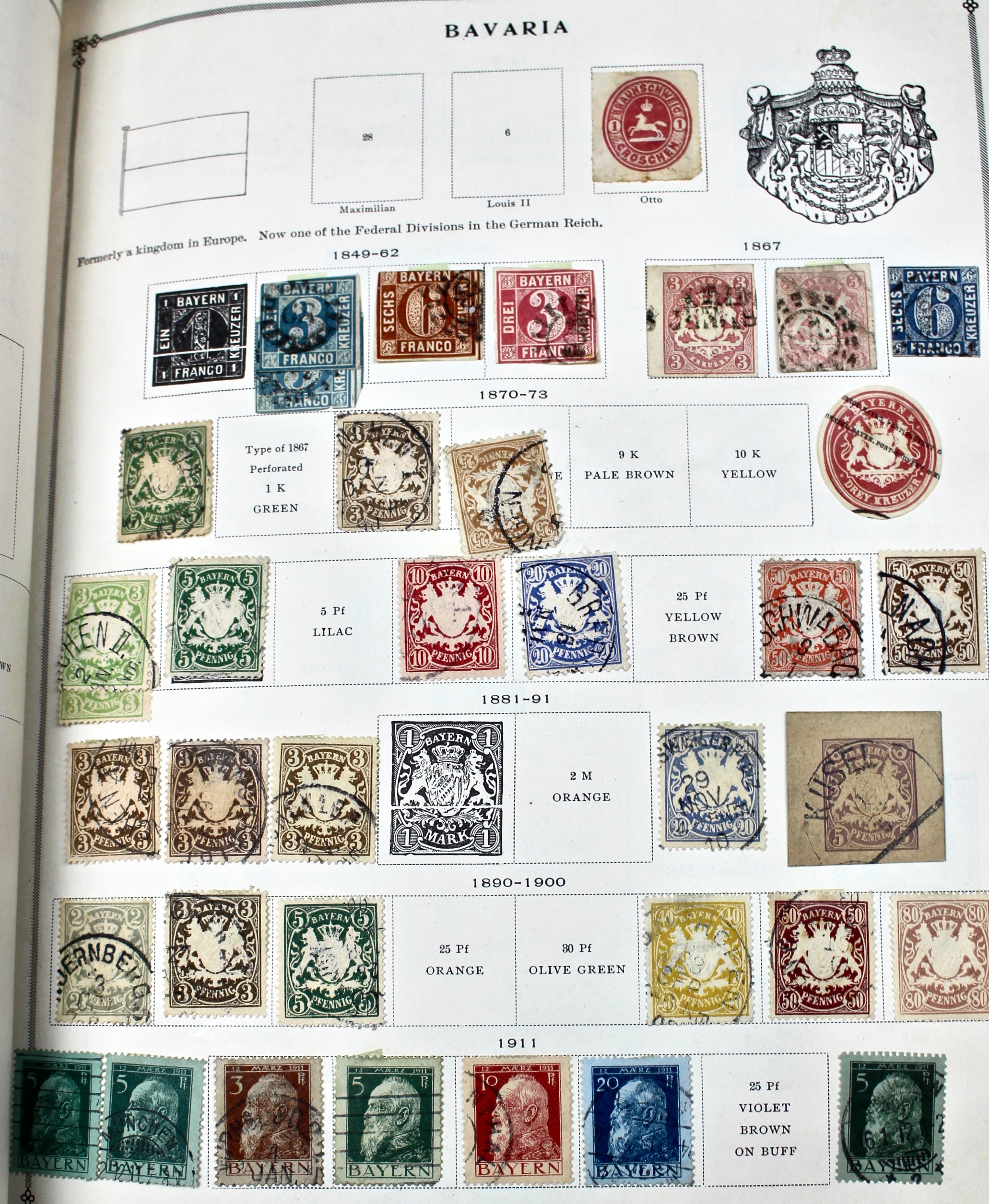 International Postage Stamp Collection In Vintage Scott Album | EBTH