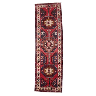 2'11 x 9'8 Hand-Knotted Persian Qashqai Carpet Runner