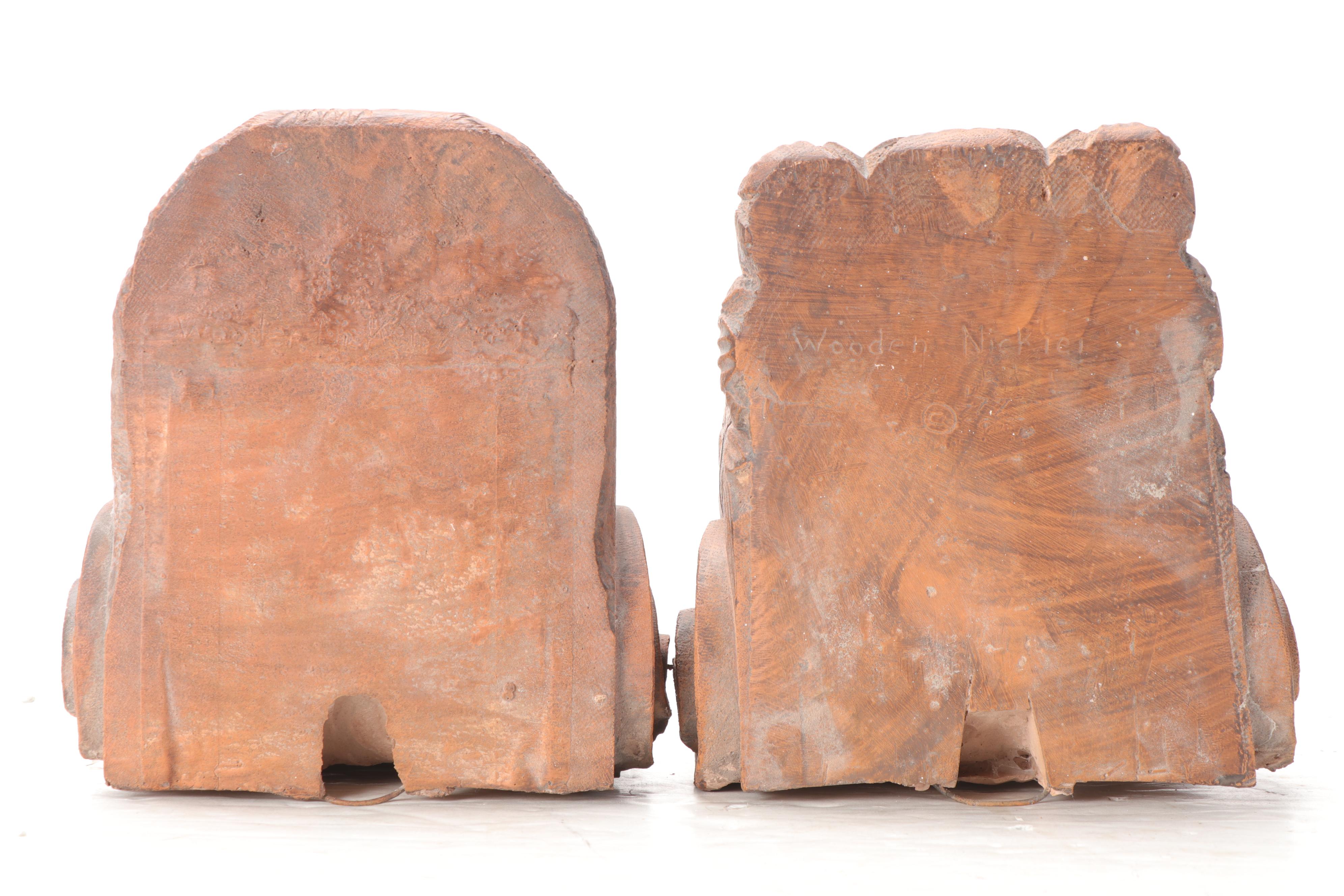 Wood Grain Resin Medieval Style Face Corbels EBTH