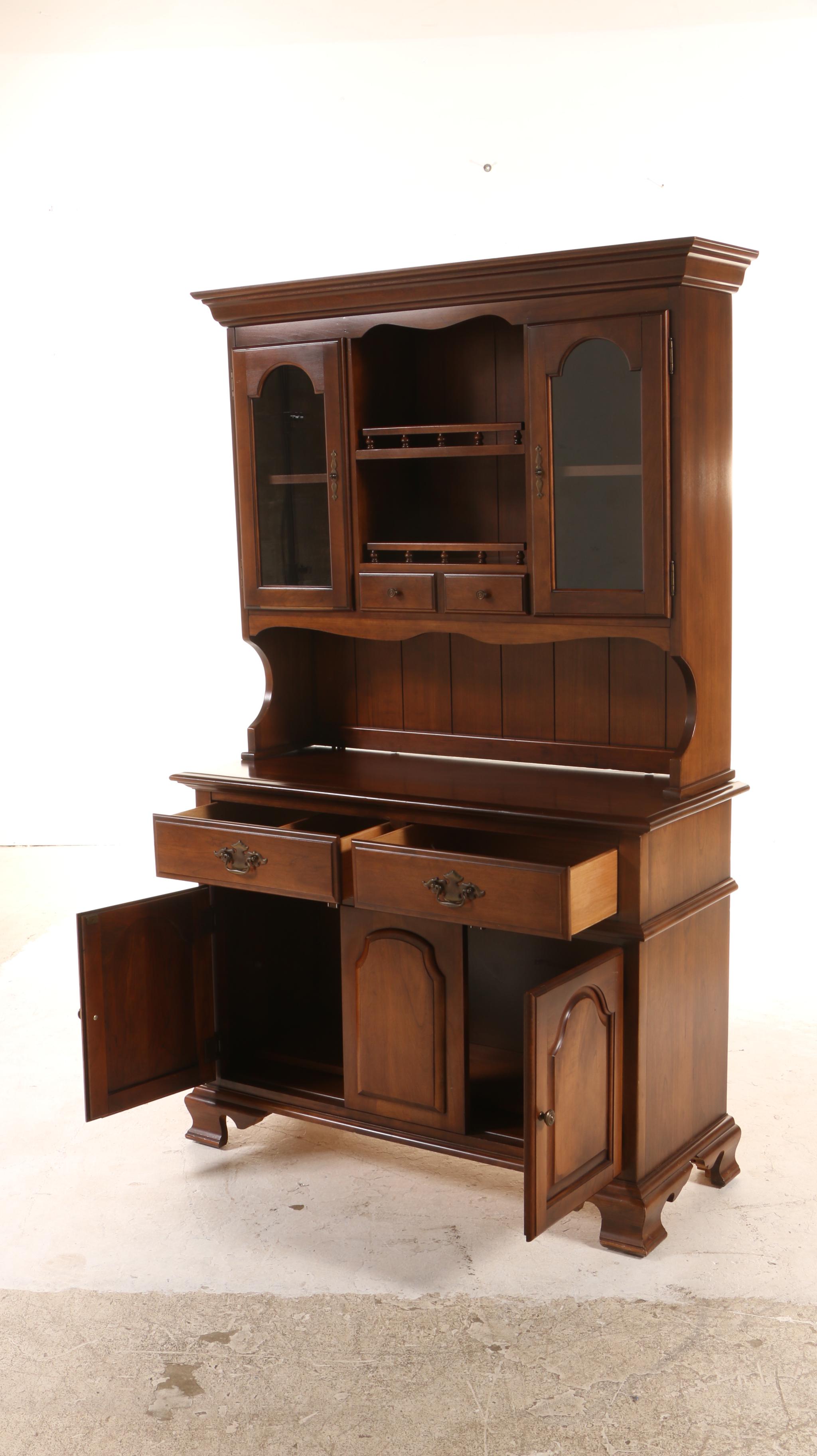 YoungHinkle "Cherry House" Chippendale Style Cherrywood Stepback China