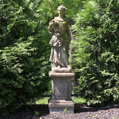 Neoclassical Style Four Seasons Goddess of Spring Cast Concrete Garden Sculpture