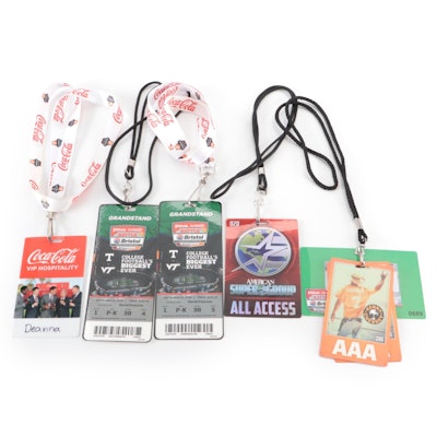Sporting Event Access Passes and Name Tags
