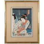 Woodblock After Utagawa Kunisada of Kabuki Play