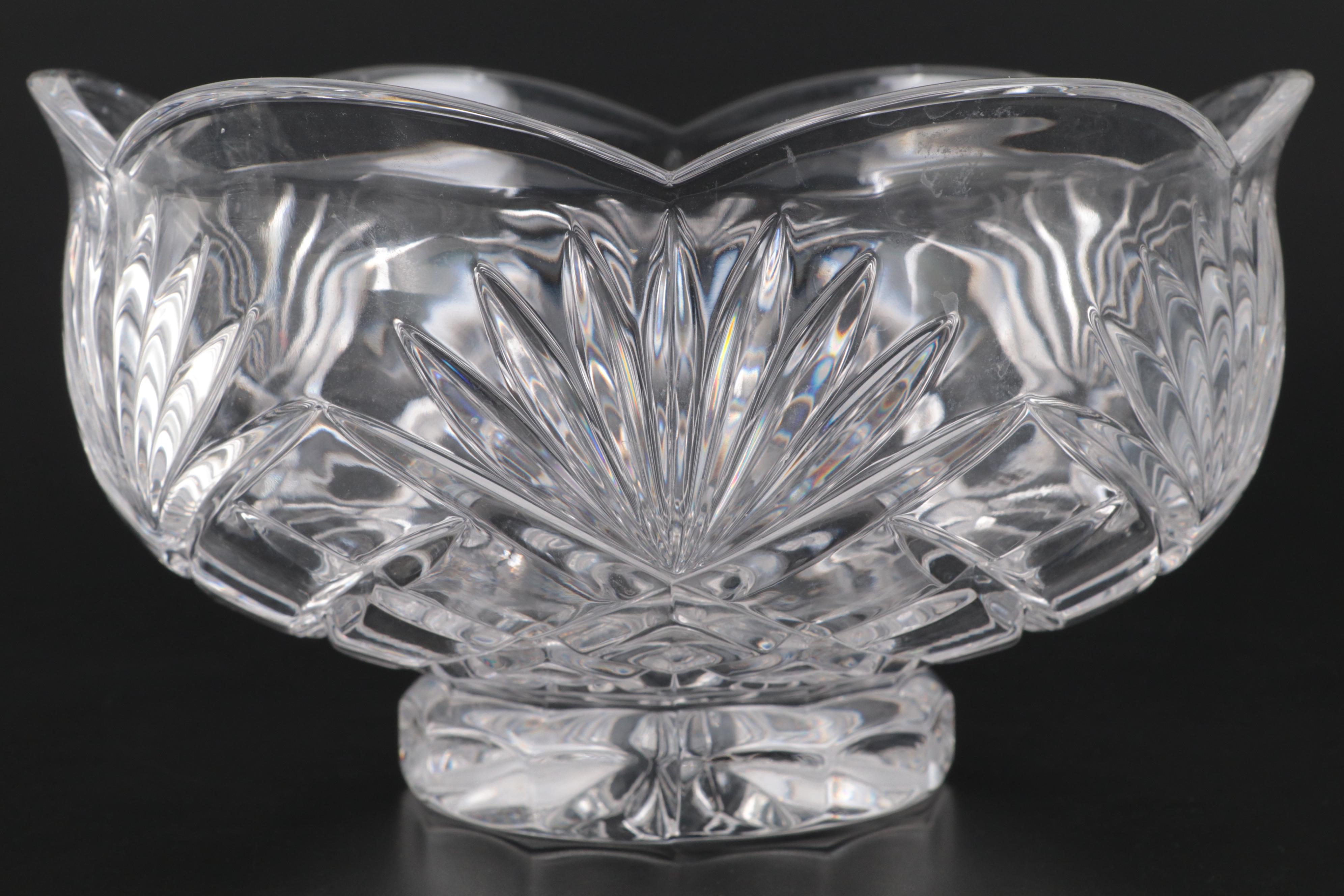 Noritake Crystal "Hampton Hall Collection" Bowl with Other Glass Candle