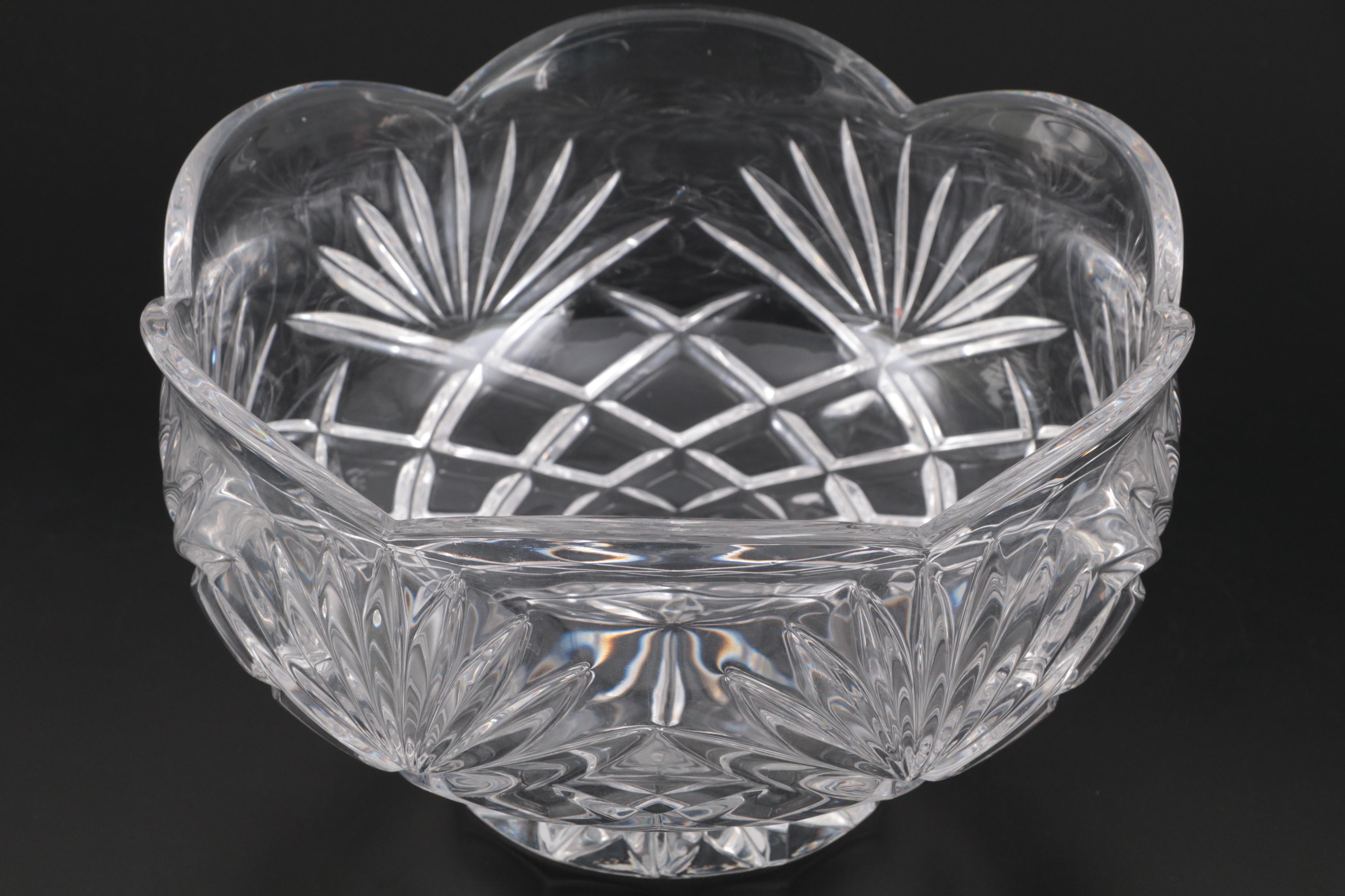 Noritake Crystal "Hampton Hall Collection" Bowl with Other Glass Candle