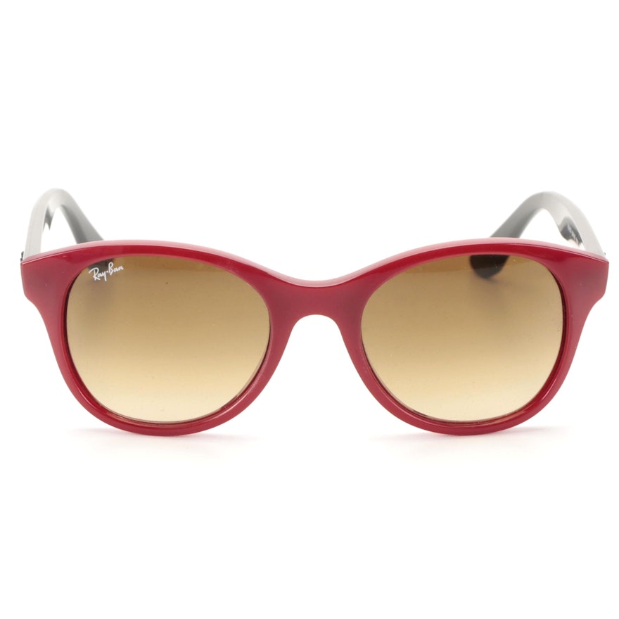 Ray-Ban RB4203 Red and Grey Round Sunglasses with Case and Box