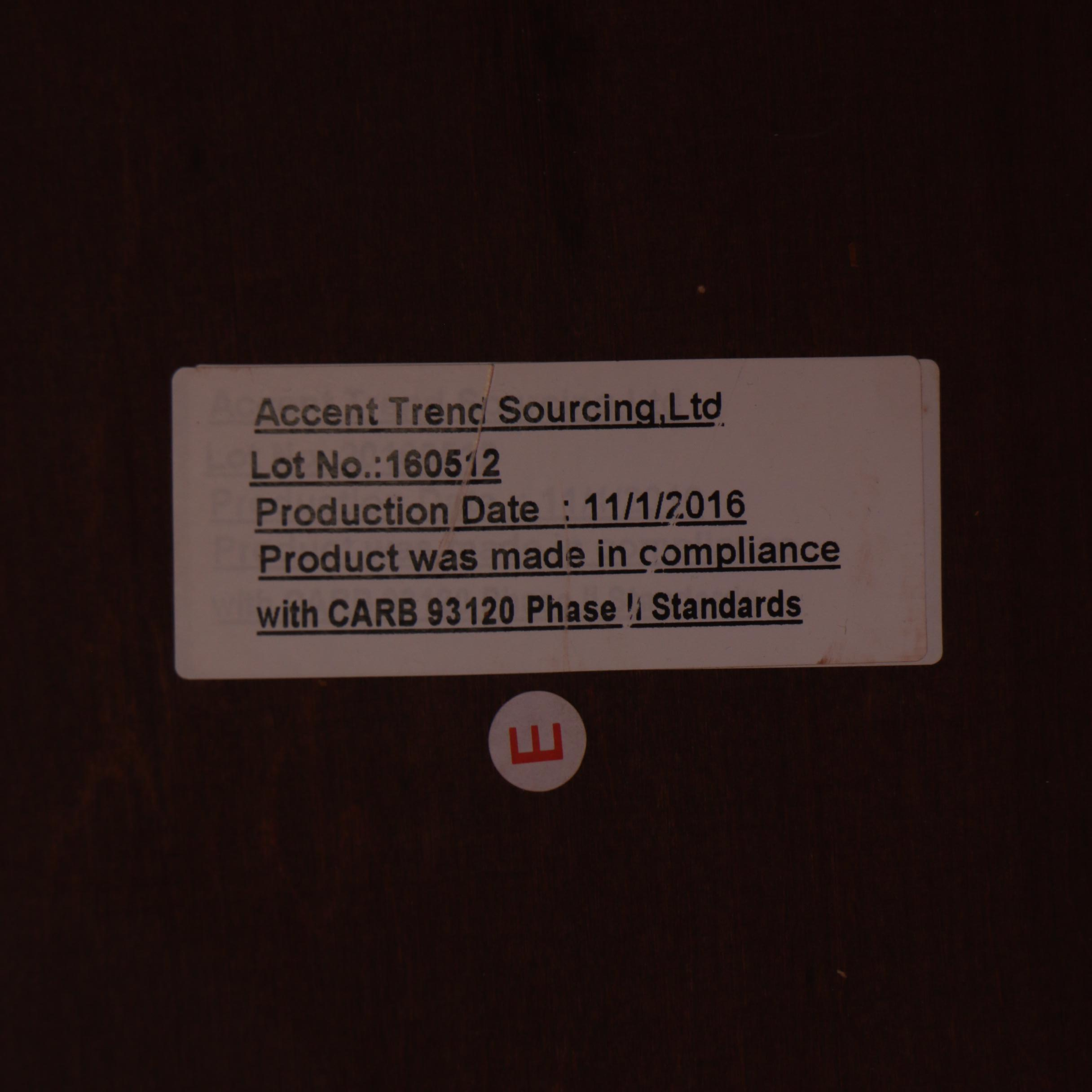 Accent Trend Sourcing Ltd. Mahogany-Stained and Metal-Mounted Lift-Lid