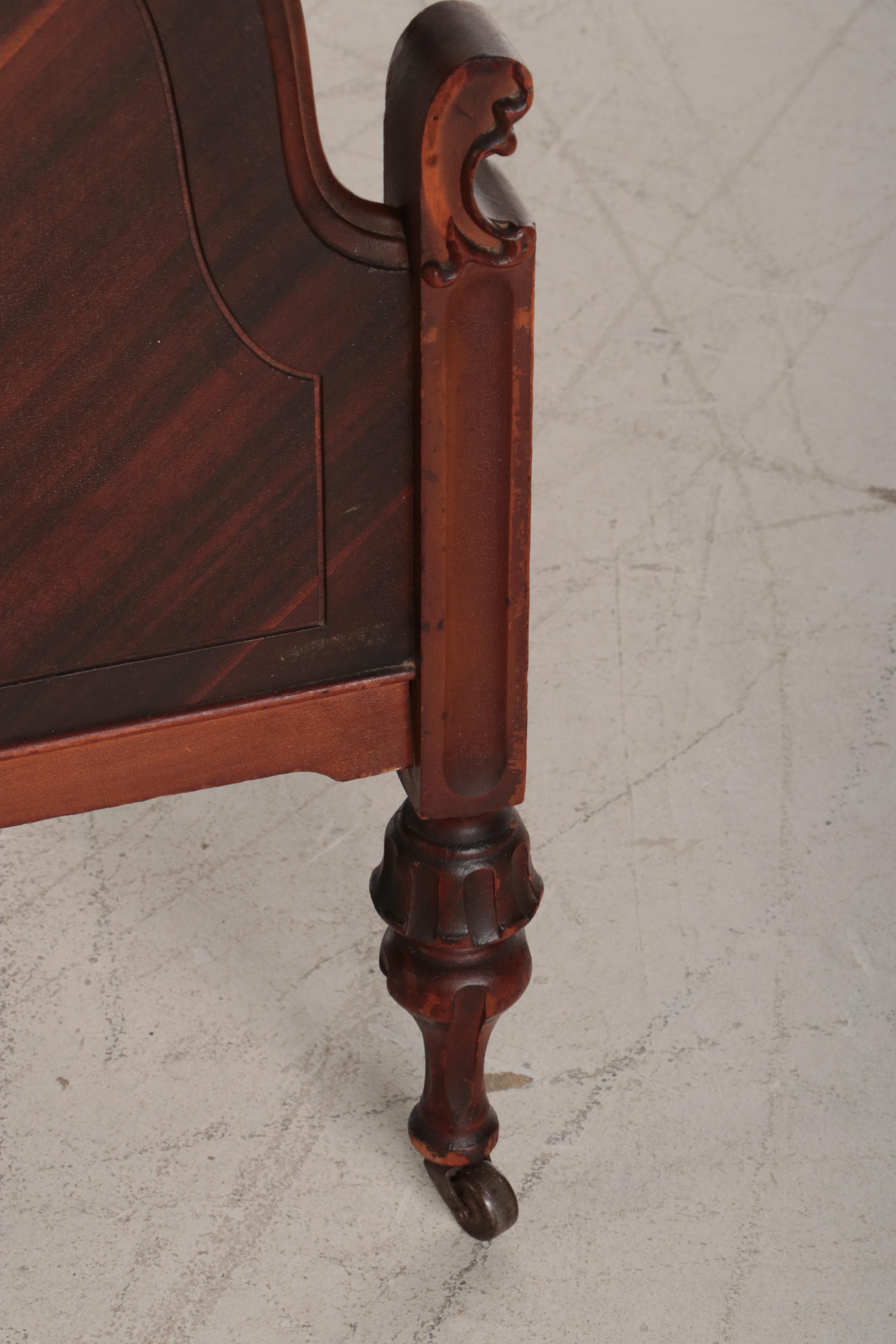 Gettysburg Furniture Jacobean Style Walnut Bed Frame in Full Size