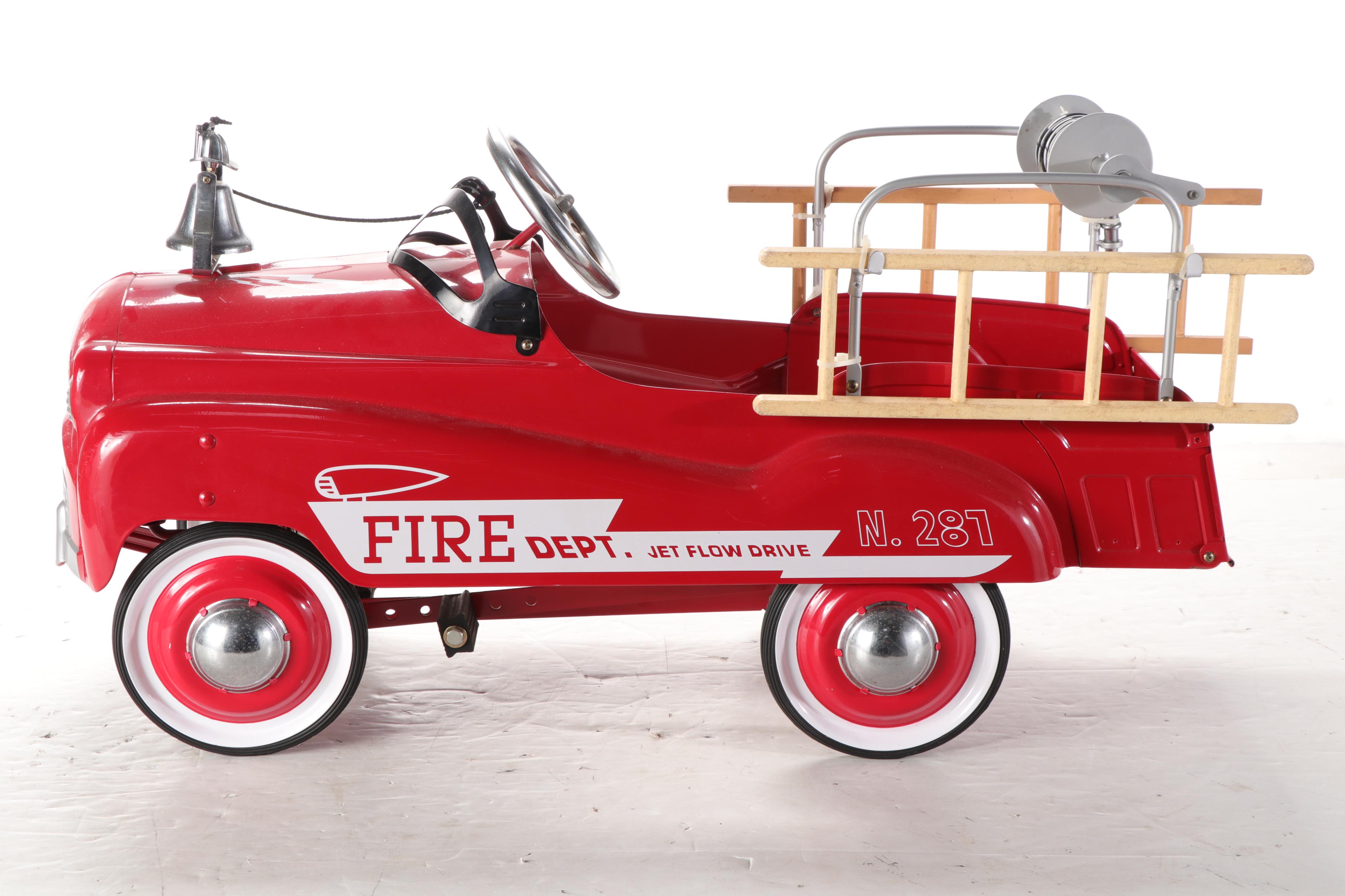 Burns Novelty and Toy Pedal Car Fire Engine EBTH