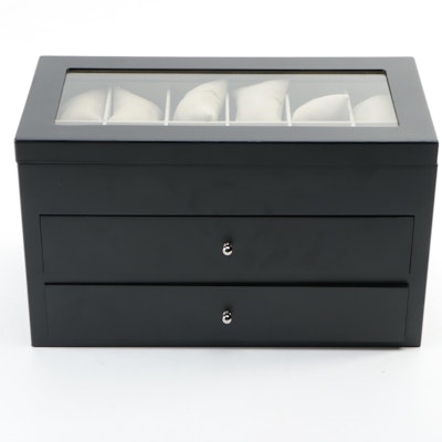 Multiple Watch Case with Matte Black Finish