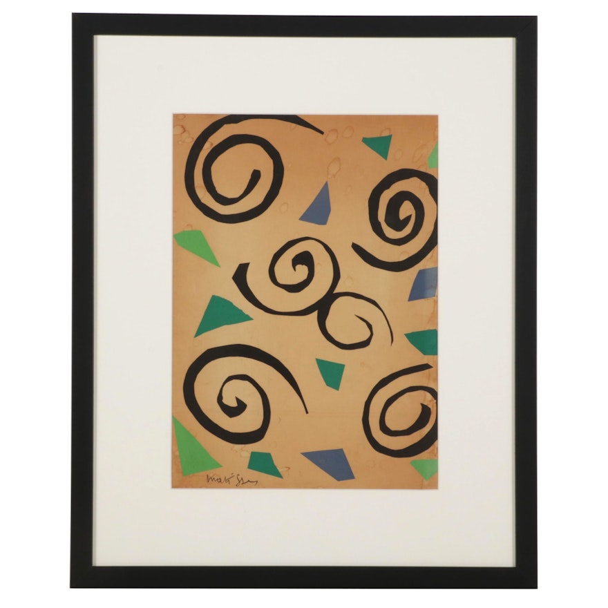 Henri Matisse Color Lithograph From "The Decisive Moment," 1952