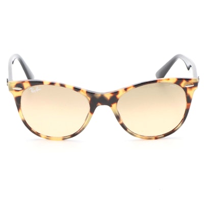 Ray-Ban RB2185 Modified Cat Eye Sunglasses in Tortoise/Black with Case and Box