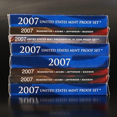 Ten 2007 U.S. Proof Sets