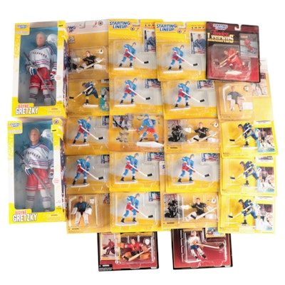Kenner Starting Lineup Gretzky, Hull, Esposito and Other Hockey Action Figures